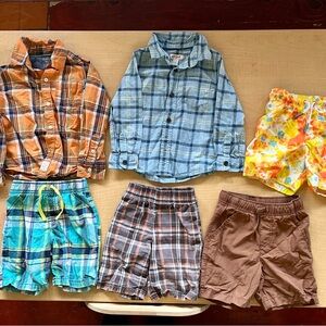 Set of toddler boys clothing shirts and shorts size 3T